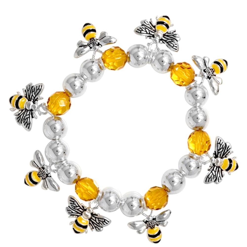 Honey Droplet Bumble Bee Bracelet